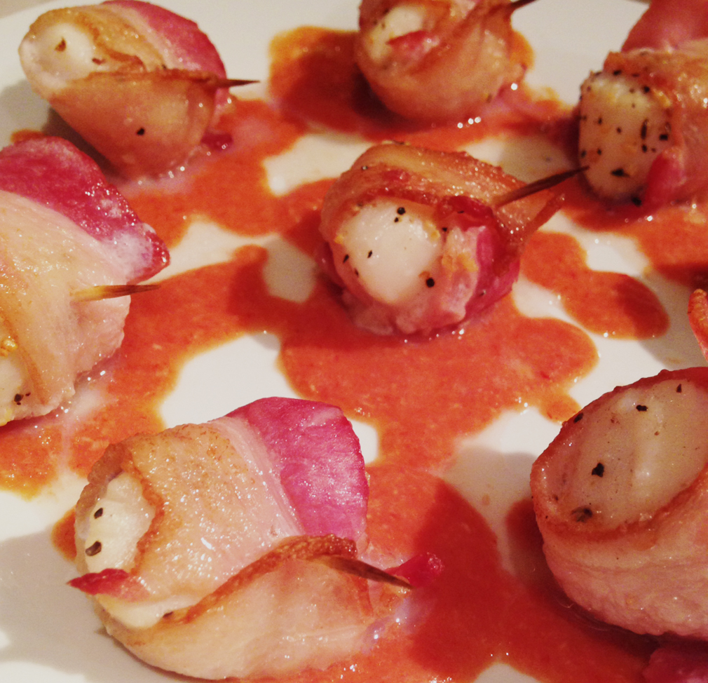 bacon wrapped scallops